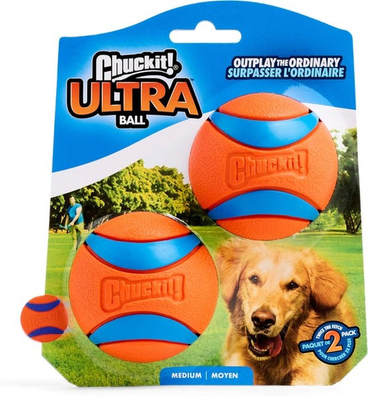 Dog Toys Chuckit! Ultra Rubber Ball Tough Dog Toy, Medium