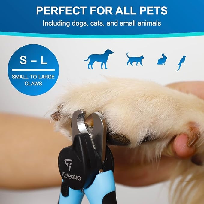 LED Dog Nail Clipper with Light, Illuminates Nails or Bloodline for Safe and Easy Trimmers, Extra Sharp for Thick Nails